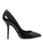 Black Patent Leather Bellucci Pumps Heels Shoes