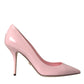 Light Pink Patent Leather Pump Heels Shoes