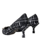 Black White Tweed DG Amore Heels Pumps Shoes