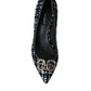 Black White Tweed DG Amore Heels Pumps Shoes