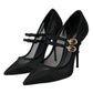 Black Mesh Mary Janes Heels Pumps Shoes