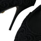 Black Cordonetto Ricamo Pump Heels Shoes