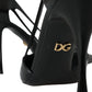 Black Calf Leather Pointed Heels Pumps Shoes