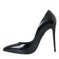 Black Patent Leather High Heels Pumps Shoes