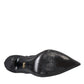 Black Mesh Mary Janes Heels Pumps Shoes