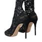 Black Stretch Taormina Lace Boots Shoes