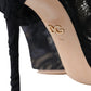 Black Stretch Taormina Lace Boots Shoes