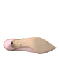Pink Floral Crystal Bellucci Pumps Shoes