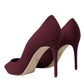 Bordeaux Stilettos Heels Pumps Shoes