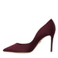 Bordeaux Stilettos Heels Pumps Shoes