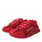 Red Lace NS1 Low Top Casual Sneakers Shoes
