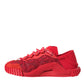 Red Lace NS1 Low Top Casual Sneakers Shoes