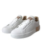 White Portofino Leather Logo Sneaker Shoes