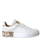 White Portofino Leather Logo Sneaker Shoes