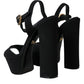 Black Leather Platform Heels Sandals Shoes