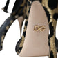 Gold Leopard Lurex High Heel Sandals Shoes