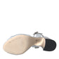 Silver Crystal Ankle Strap Keira Sandal Shoes