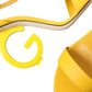 Yellow Leather DG Heels Sandals Shoes