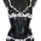 Elegant Floral Lace Silk Lingerie Set