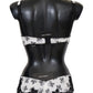 Elegant Floral Lace Silk Lingerie Set