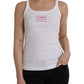 White St. Tropez Cotton Sleeveless Tank Top
