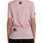 Pink Floral Print Cotton Short Sleeves T-shirt