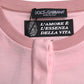 Pink Floral Print Cotton Short Sleeves T-shirt