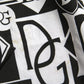 Black White Logo Short Sleeves Polo T-shirt