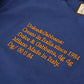 Blue Logo Print Crewneck Cotton T-shirt