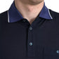 Polo Navy Blue Collared Silk Men T-shirt