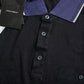 Polo Navy Blue Collared Silk Men T-shirt
