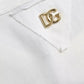White Logo Floral Cotton Crew Neck T-shirt