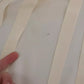 Beige Silk Crepe Shirt Padded Shoulder Top