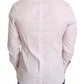 Light Pink Cotton Men Formal GOLD Dress Shirt