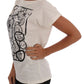 Cap Sleeve Top with Signature Print
