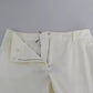White Wide Leg Virgin Wool Pants