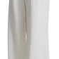 White Wide Leg Virgin Wool Pants