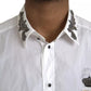 White GOLD Logo Cotton Long Sleeves Shirt