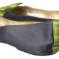 Black Green Loafers Ballerina Flats Shoes