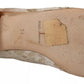 Beige Lace Crystal Ballet Flats Loafers Shoes
