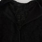 Black Lace Long Sleeve Blouse Nylon Top