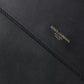 Black Calf Leather Large Logo Document Holder Clutch Men Bag