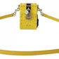 Yellow Plexiglass Crystals Box Padlock Women Clutch Bag