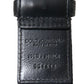 Black Blue Leather Silver Metal Buckle Belt