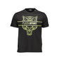 Black Cotton Men T-Shirt