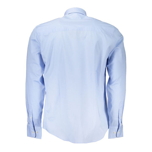 Light Blue Cotton Men Shirt