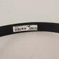 Blue Plain Velvet Silver Tone Metal Buckle Belt