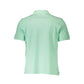 Green Cotton Men Polo Shirt