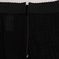 Elegant Black High Waist Pencil Skirt
