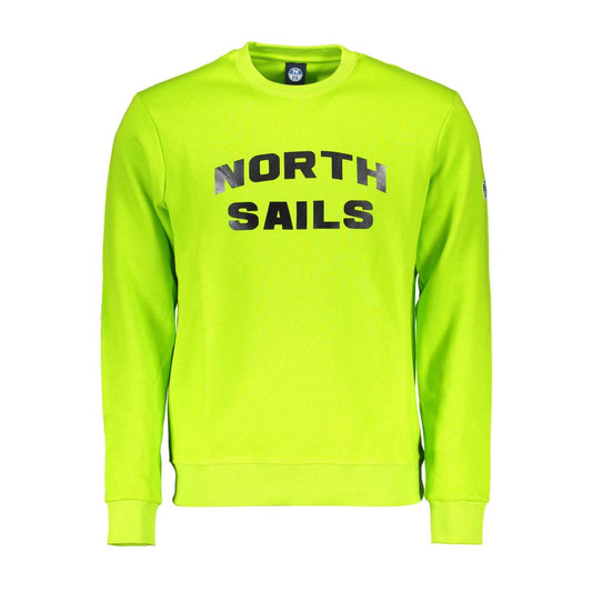 Green Cotton Men Sweater